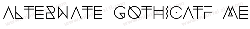 Alternate GothicATF Medium字体转换